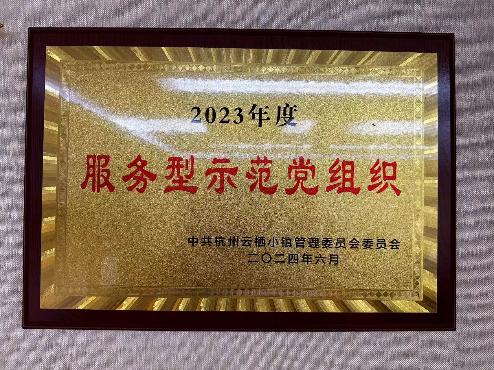 2023年度云棲小鎮(zhèn)“服務(wù)型示范黨組織”